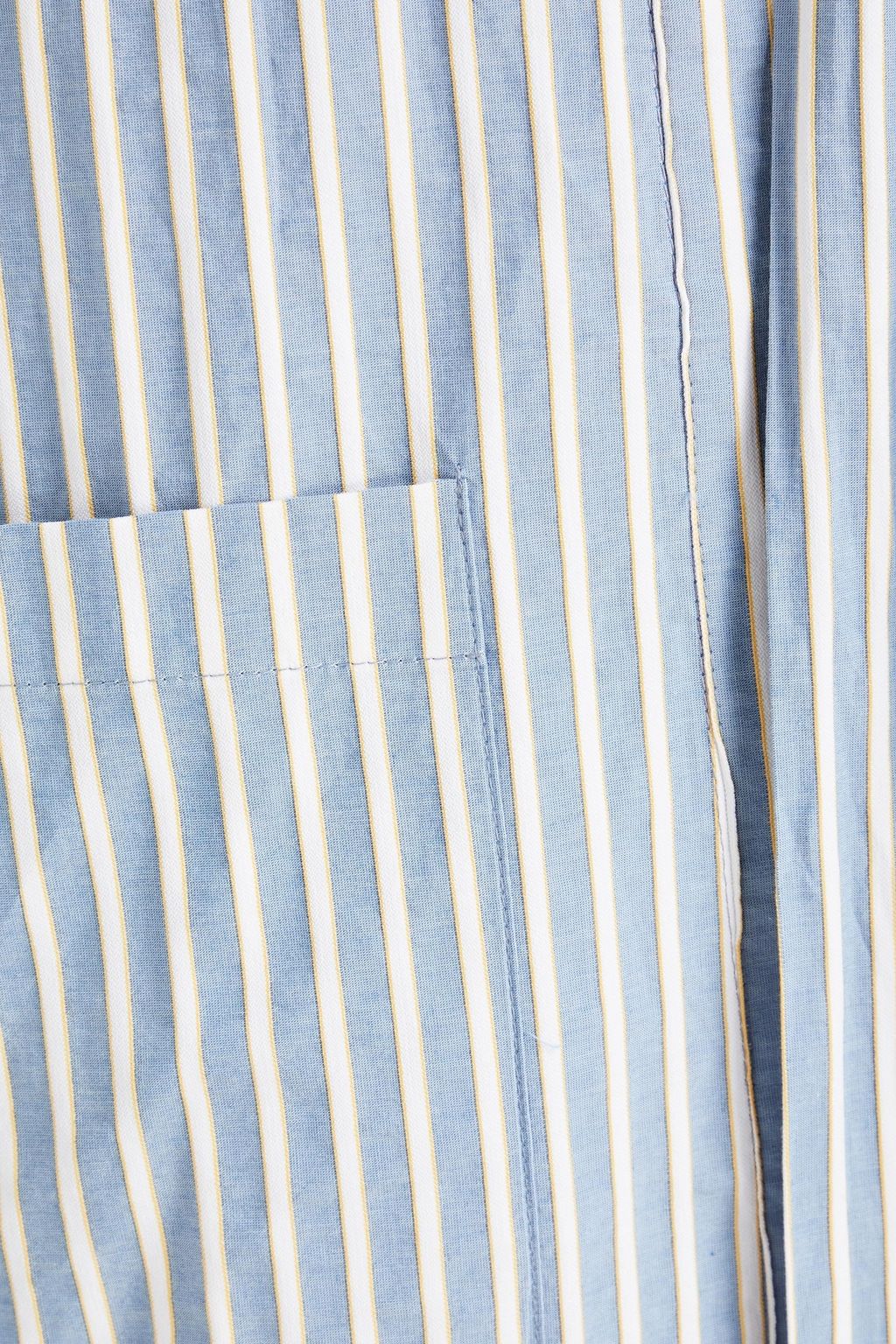 ELSE Hamptons belted striped cotton kimono
