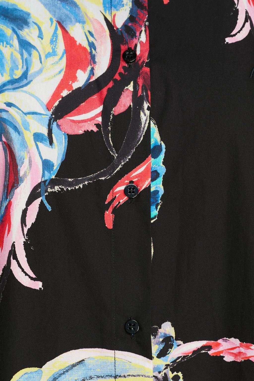 MSGM Printed cotton-poplin shirt