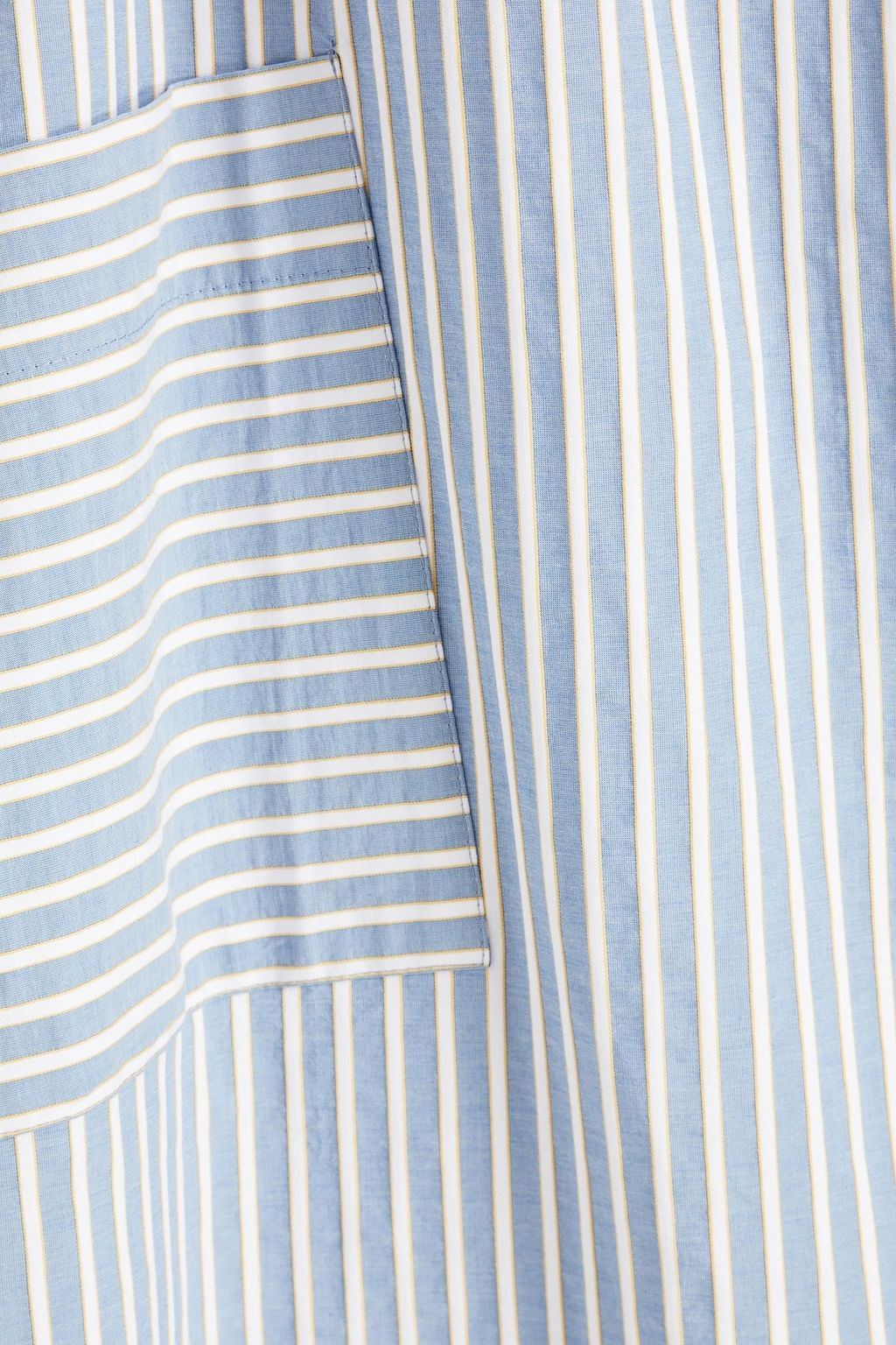 ELSE Hamptons gathered striped cotton nightdress