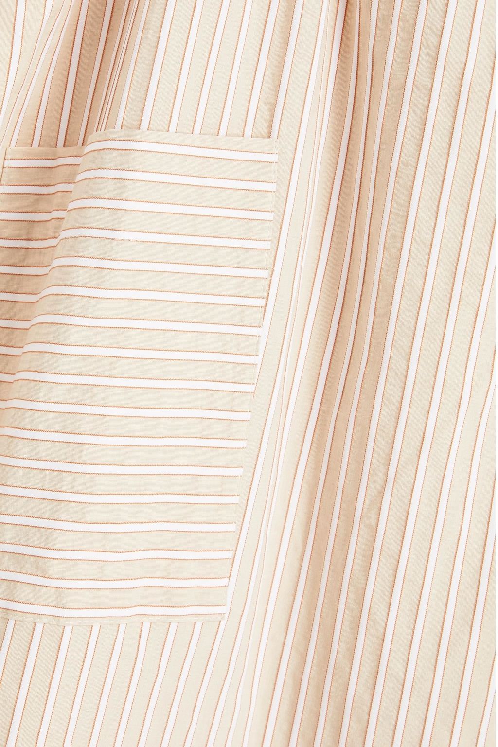 ELSE Hamptons gathered striped cotton nightdress