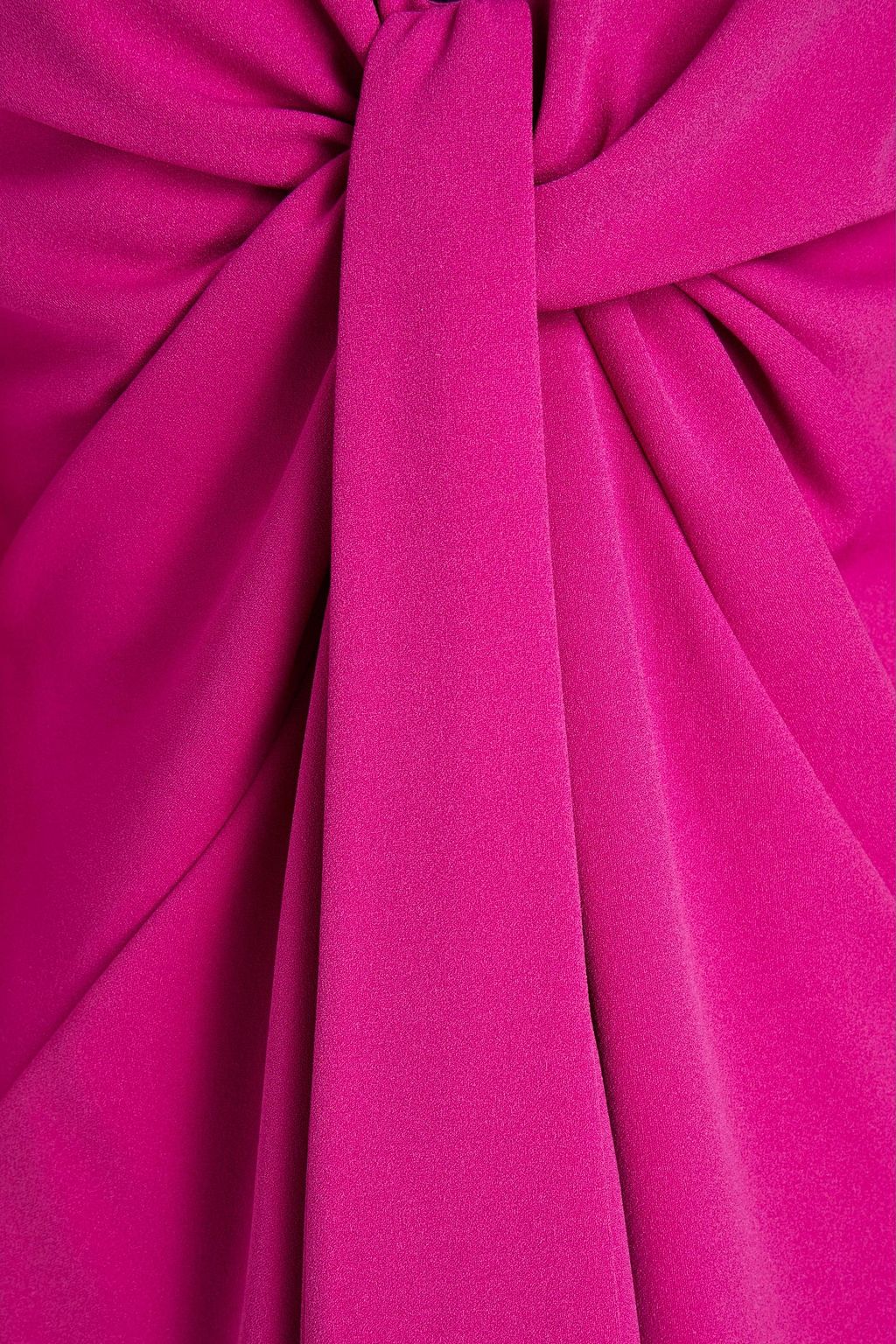 BADGLEY MISCHKA Twist-front stretch-crepe dress