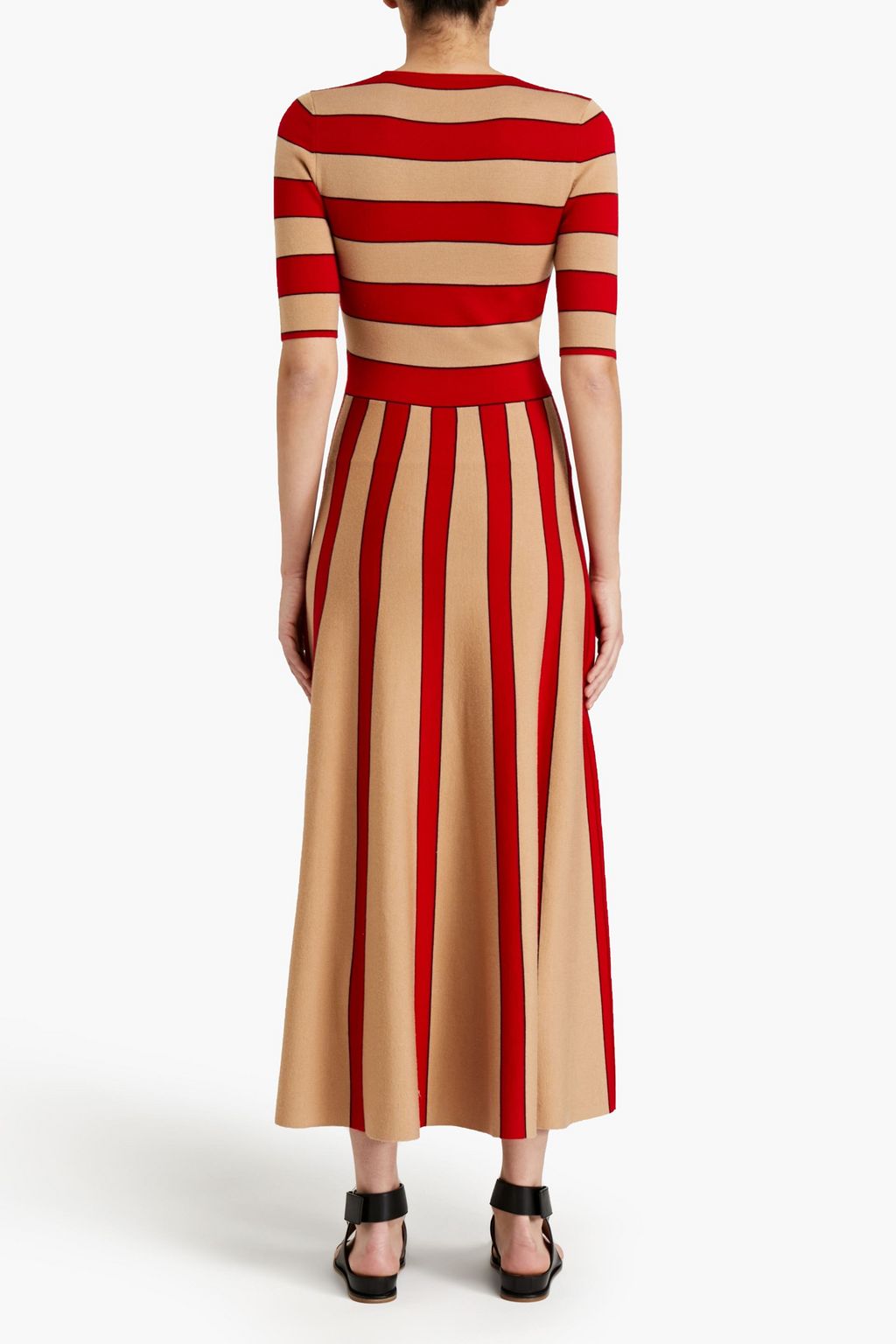 GABRIELA HEARST Capote striped wool-blend maxi dress