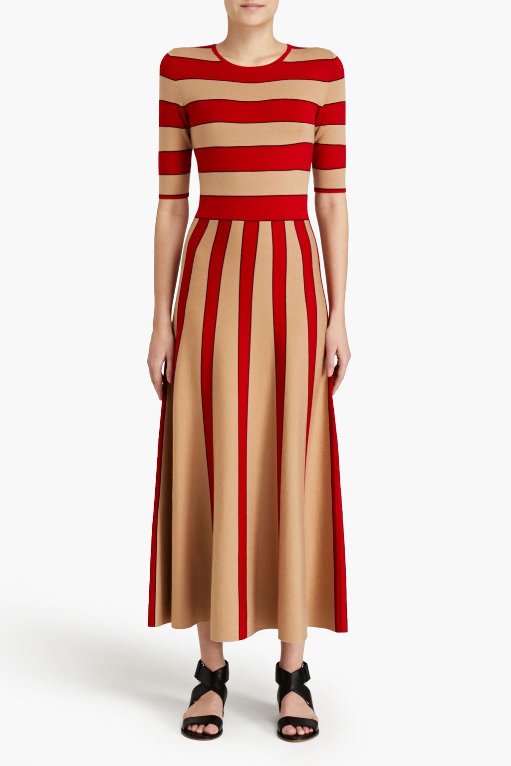 GABRIELA HEARST Capote striped wool-blend maxi dress
