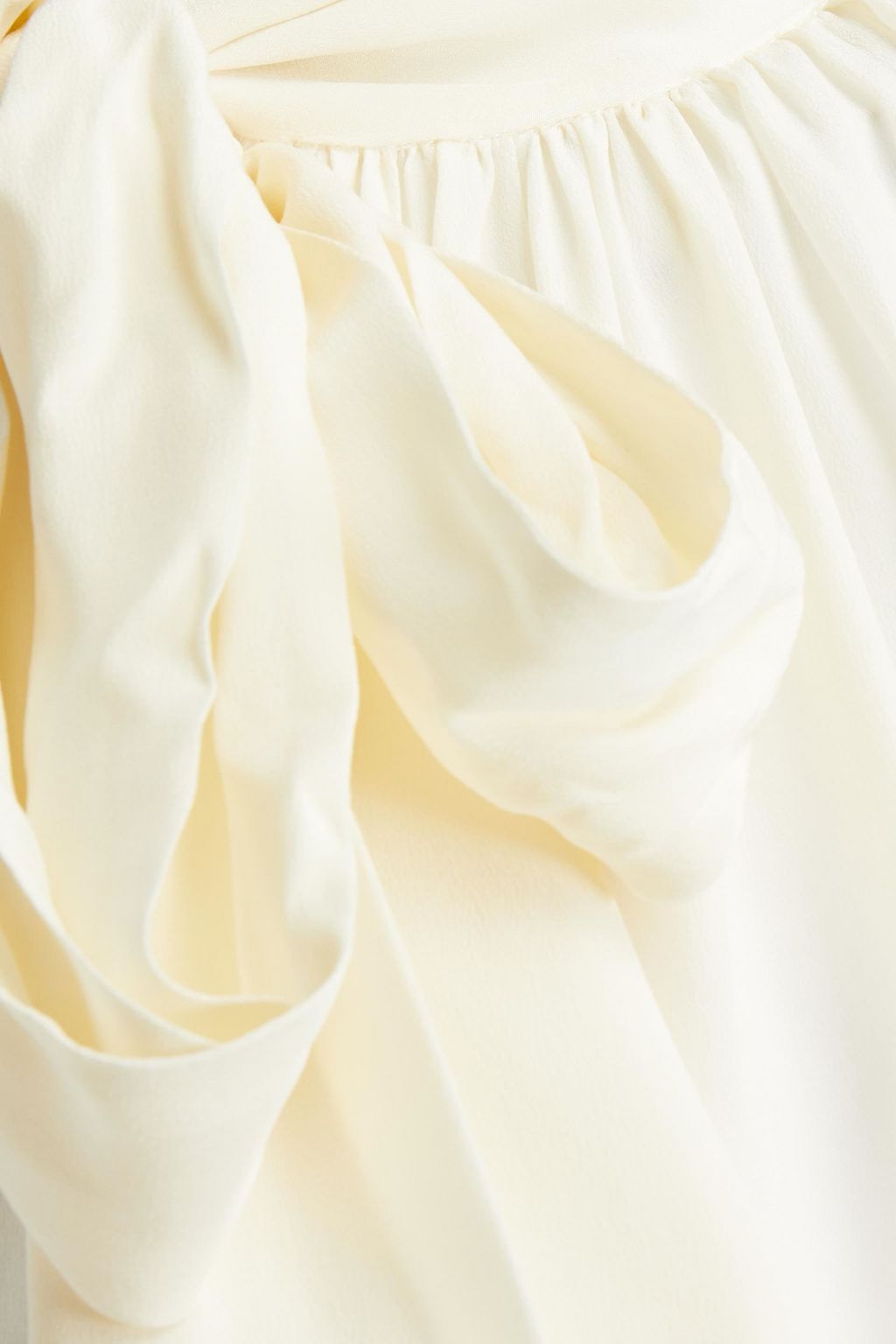 MICHAEL MICHAEL KORS Gathered silk crepe de chine top