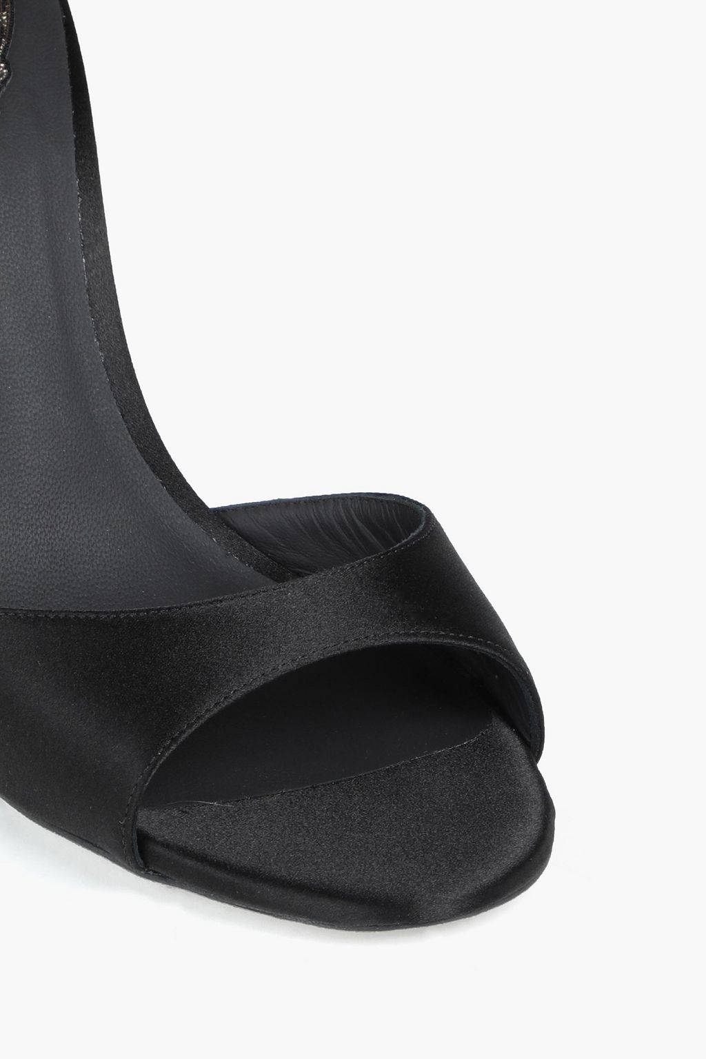 RENE' CAOVILLA Embellished satin sandals