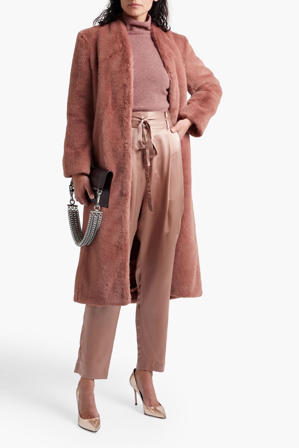 MICHELLE MASON Faux fur coat