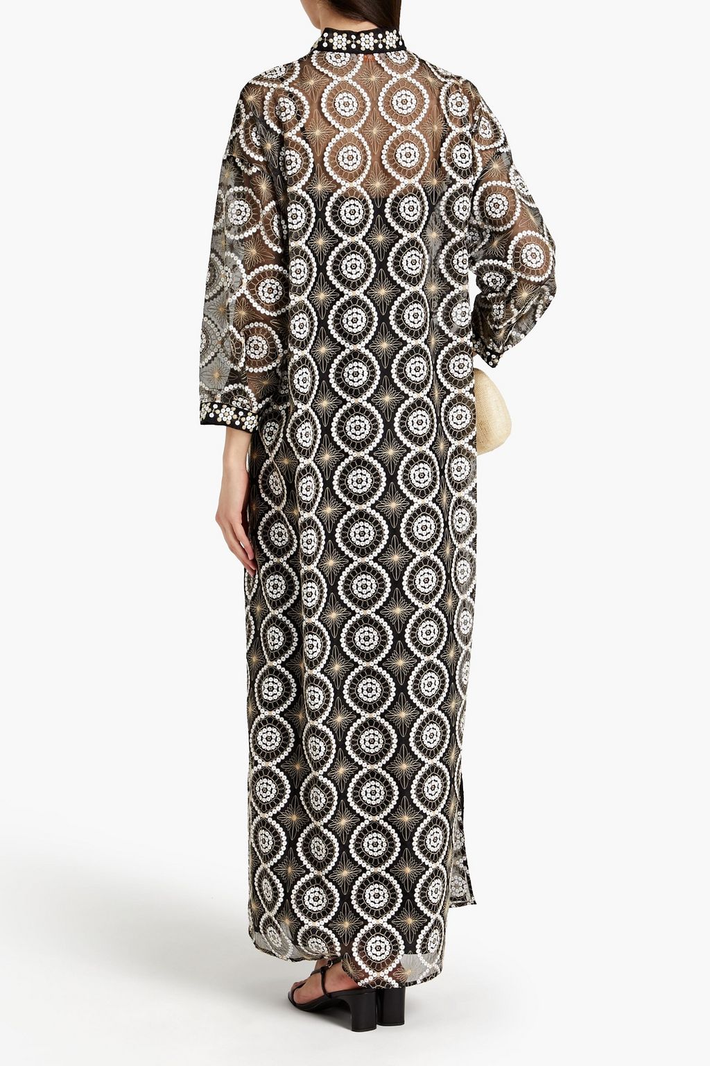 TORY BURCH Embellished organza kaftan