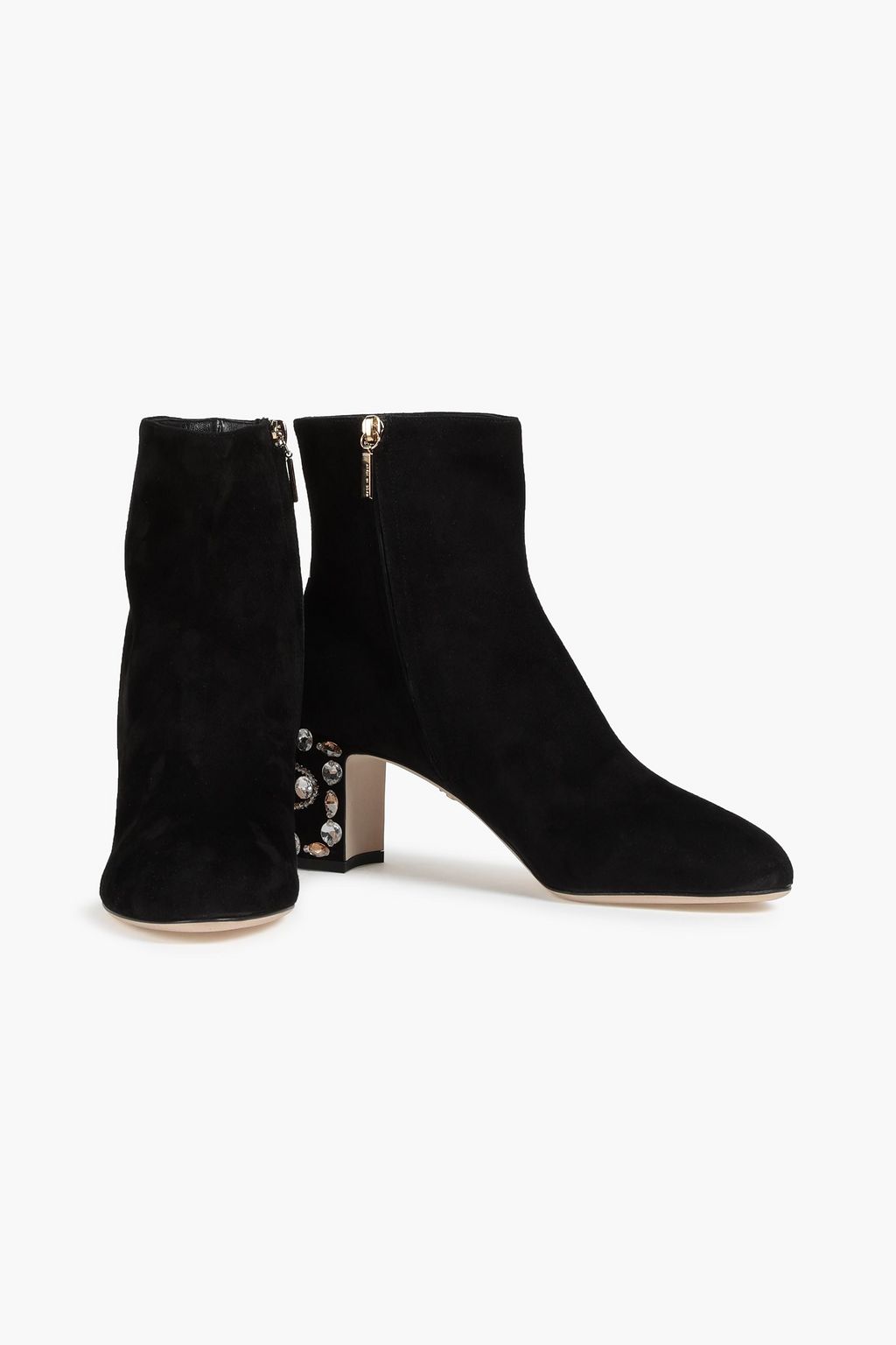 DOLCE&GABBANA Embellished suede ankle boots