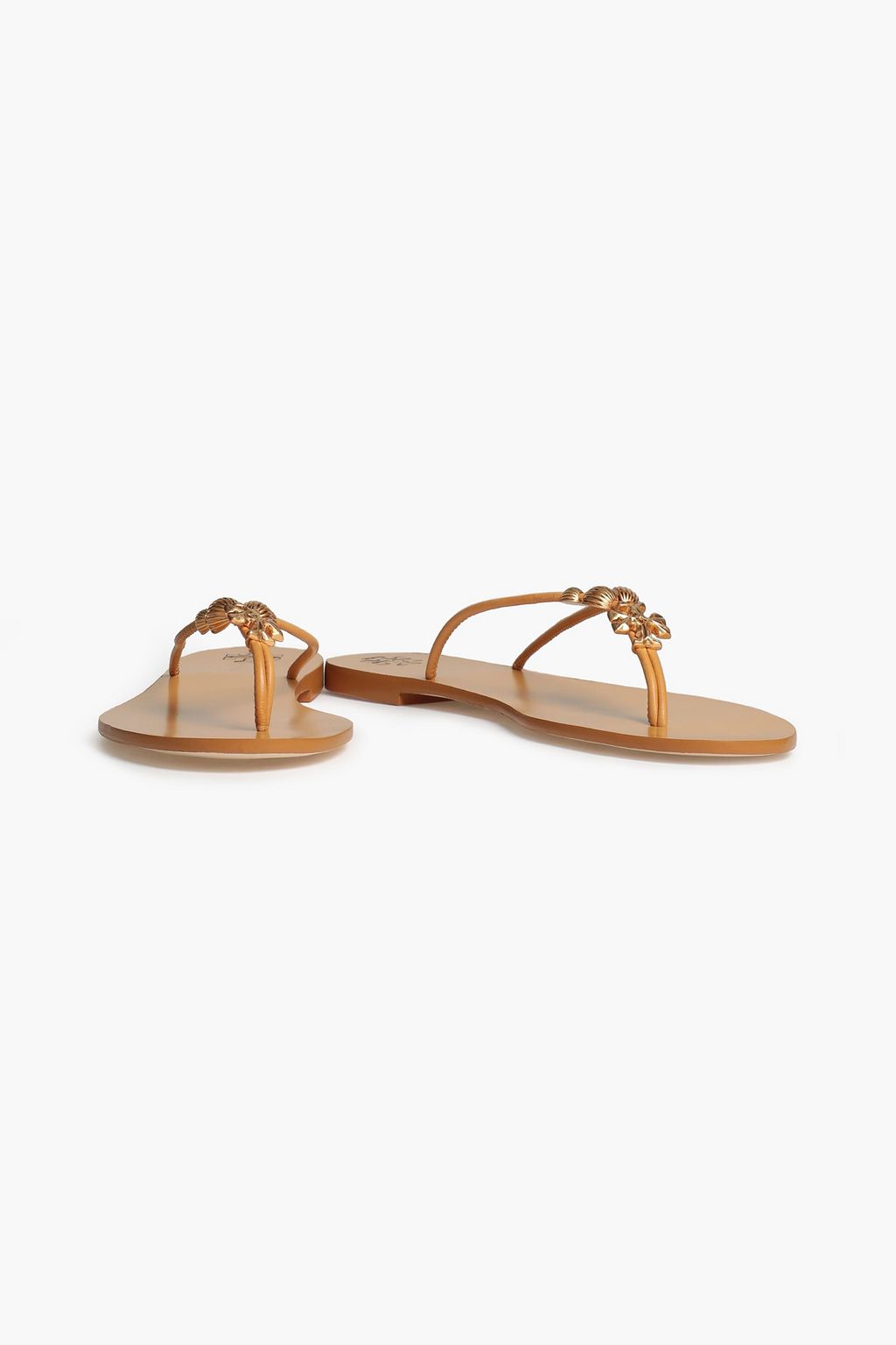 TORY BURCH Capri Sandalen aus Leder mit Verzierung