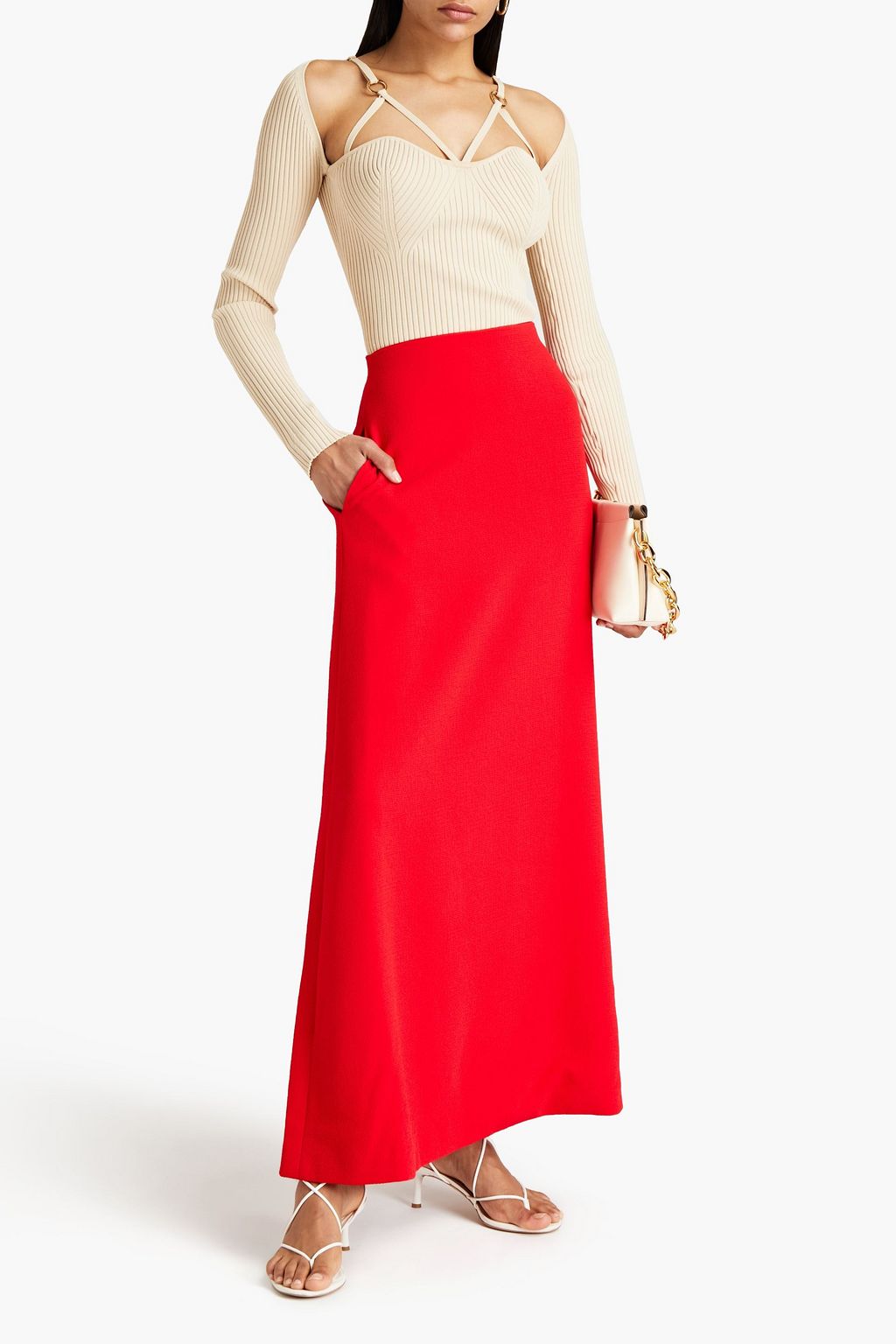 SEMSEM Naya crepe maxi skirt