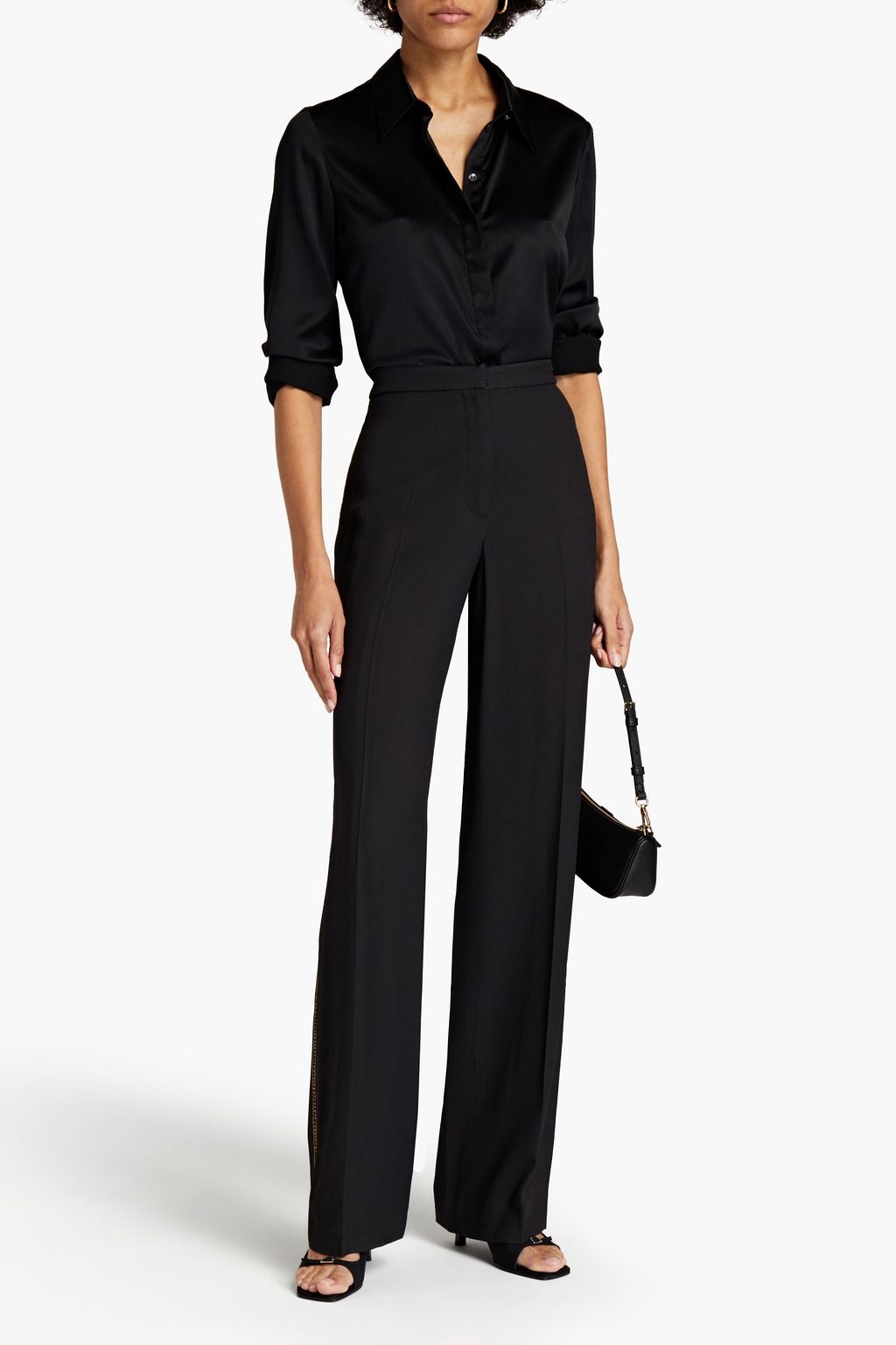 SEMSEM Layla bead-embellished twill wide-leg pants
