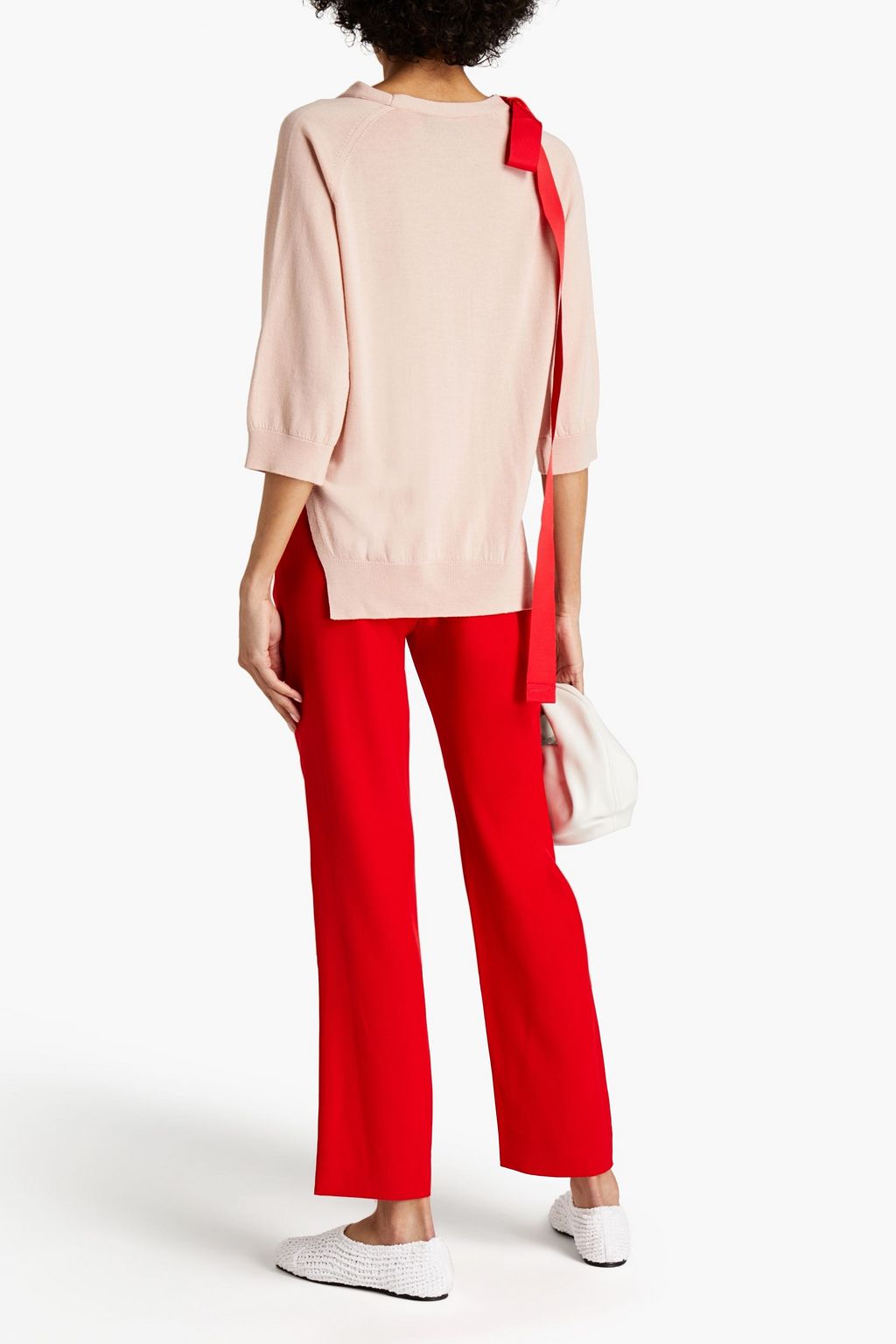SEMSEM Silk-cady tapered pants