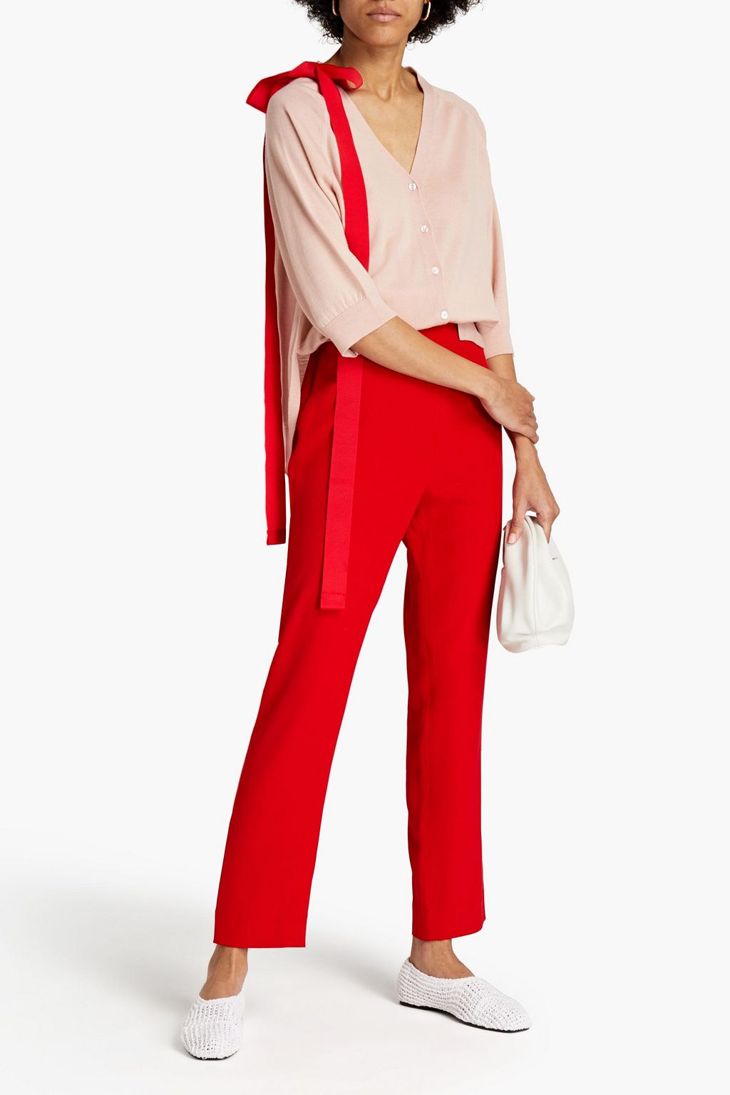 SEMSEM Silk-cady tapered pants
