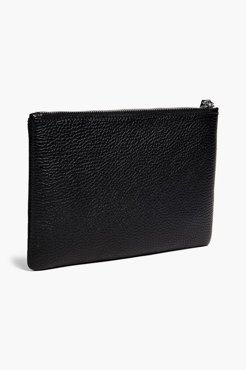 SERAPIAN Pebbled-leather pouch
