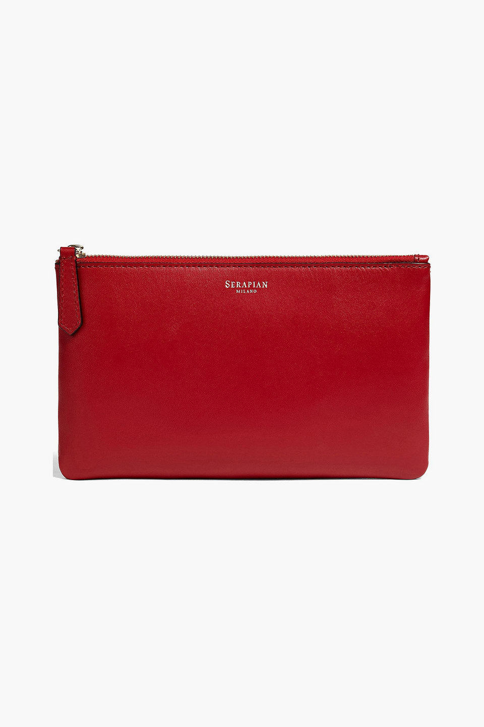 Serapian Woman Leather Pouch Brick Size --