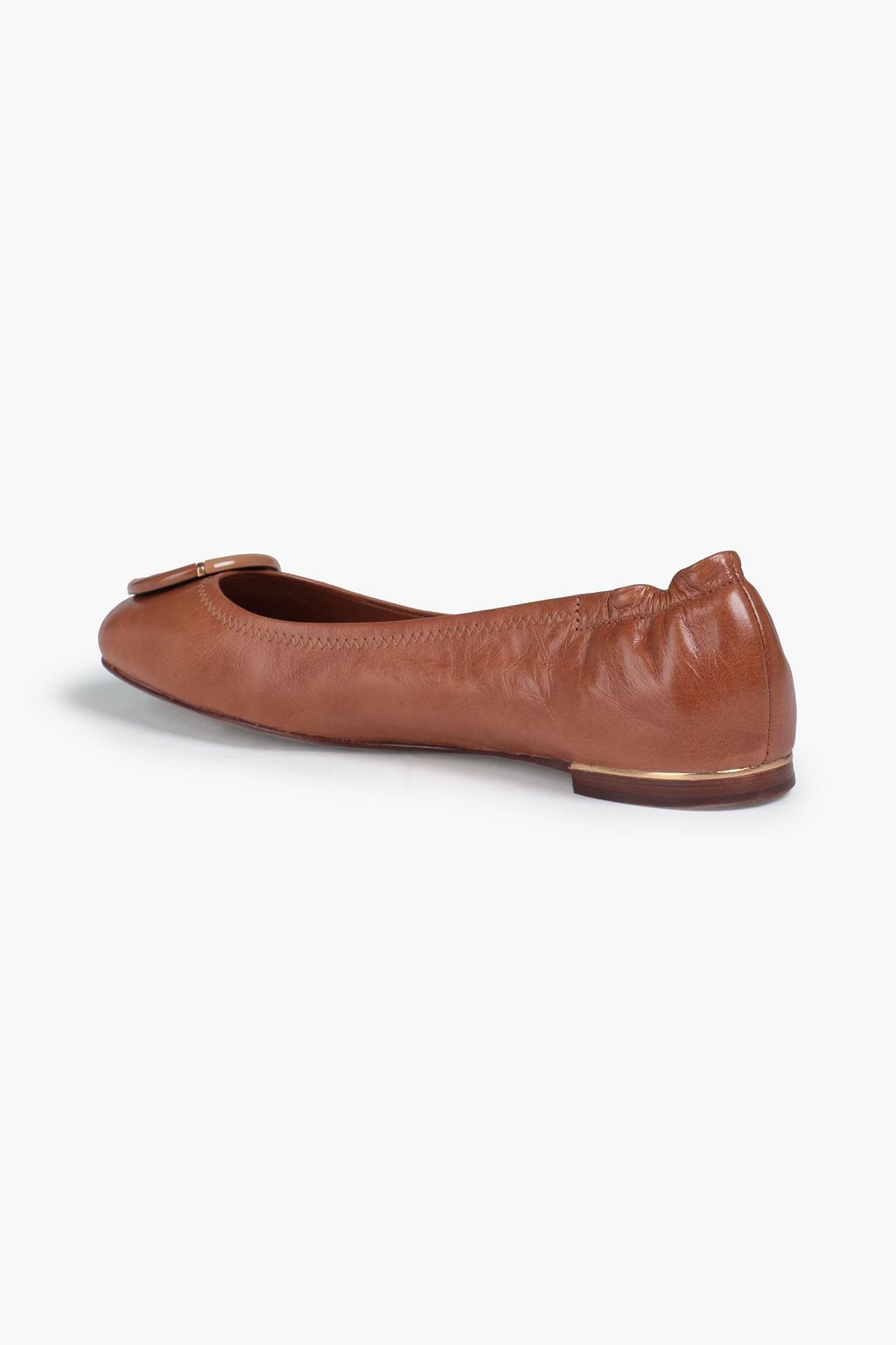 TORY BURCH Embellished leather ballet flats
