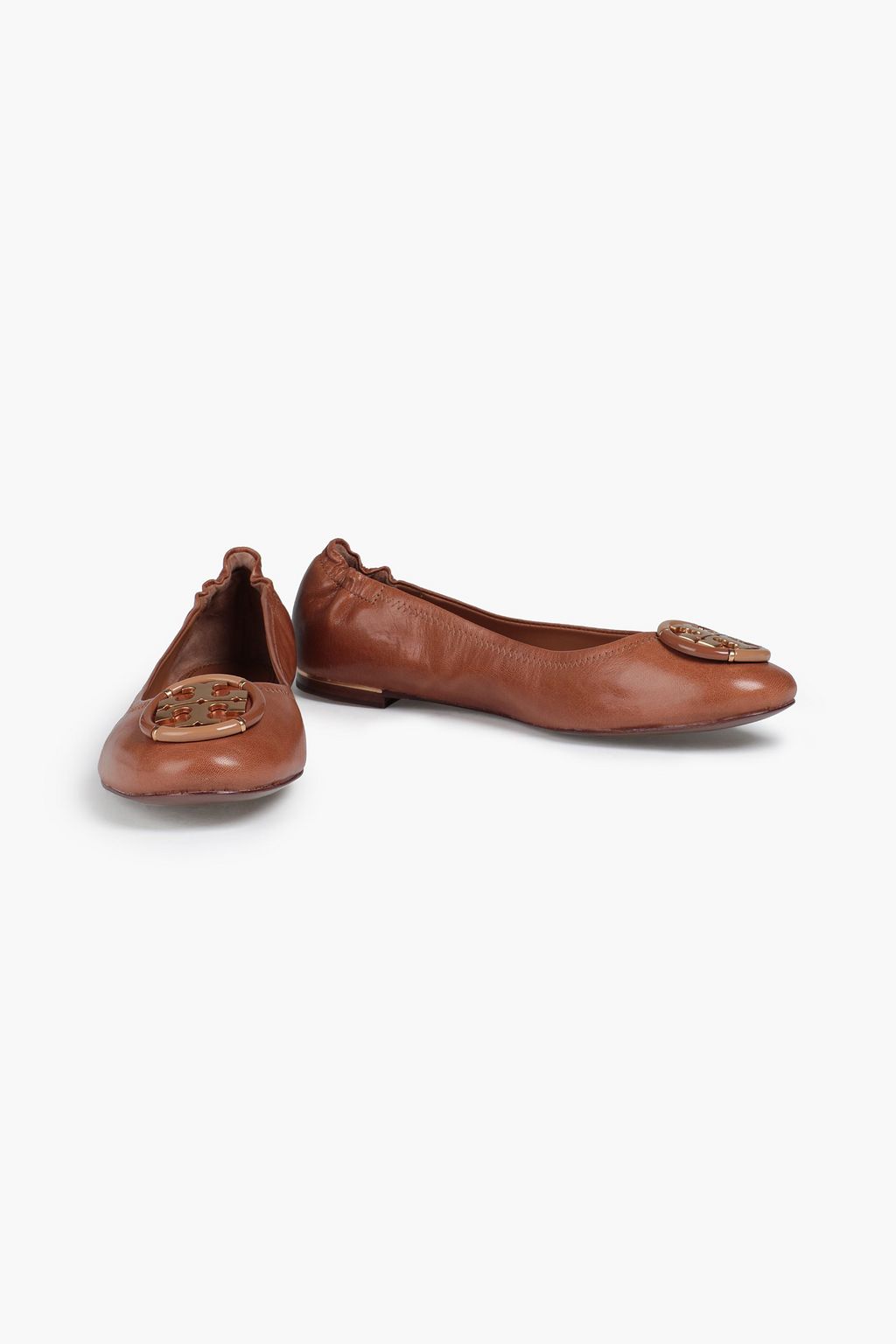 TORY BURCH Embellished leather ballet flats