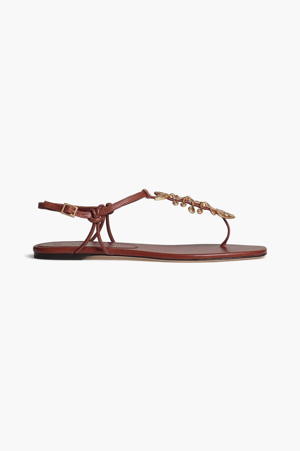 Light brown Capri embellished leather sandals | TORY BURCH | THE OUTNET Light brown Capri embellished leather sandals | TORY BURCH | THE OUTNET