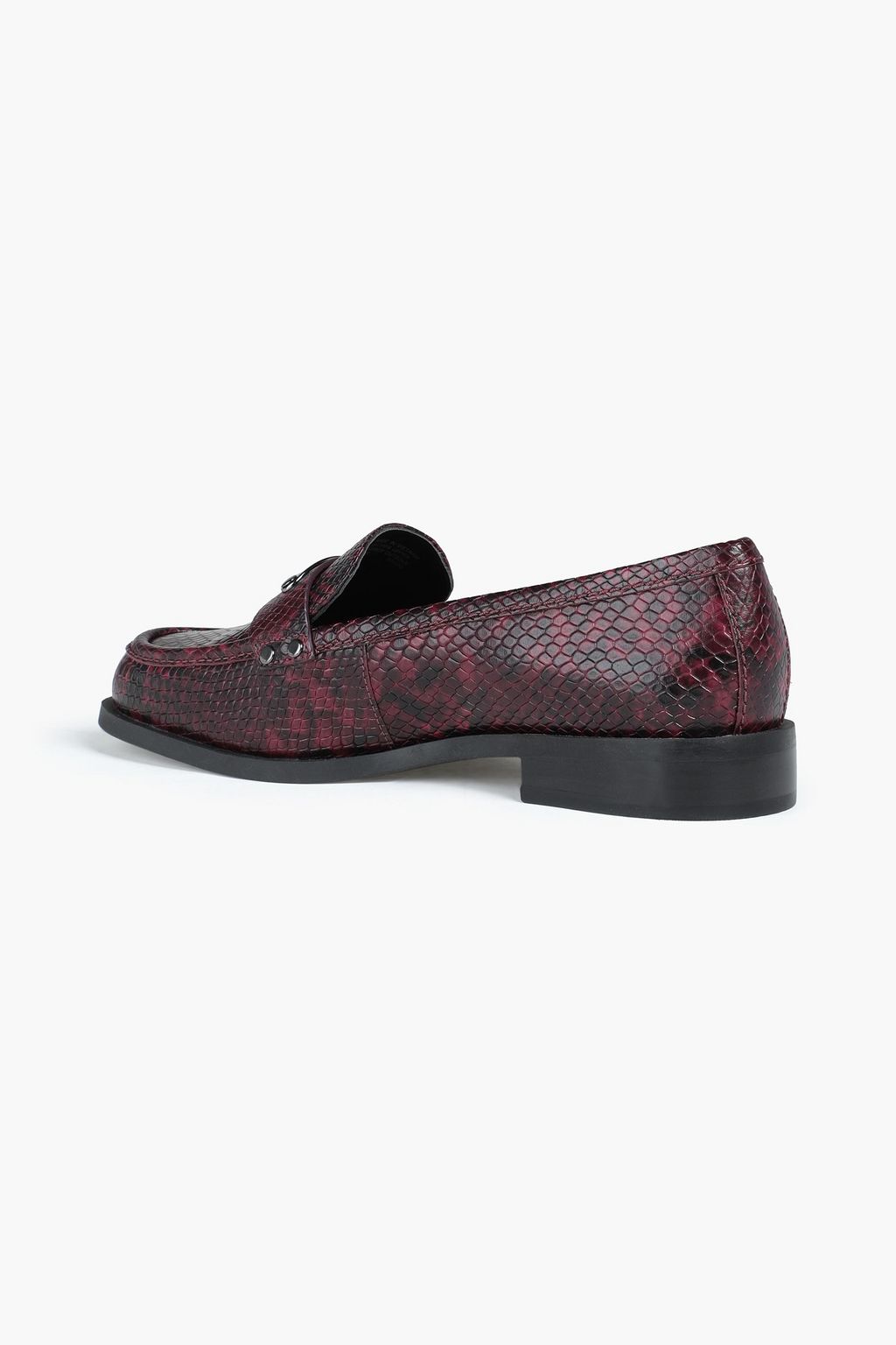 MICHAEL MICHAEL KORS Finley snake-effect leather loafers
