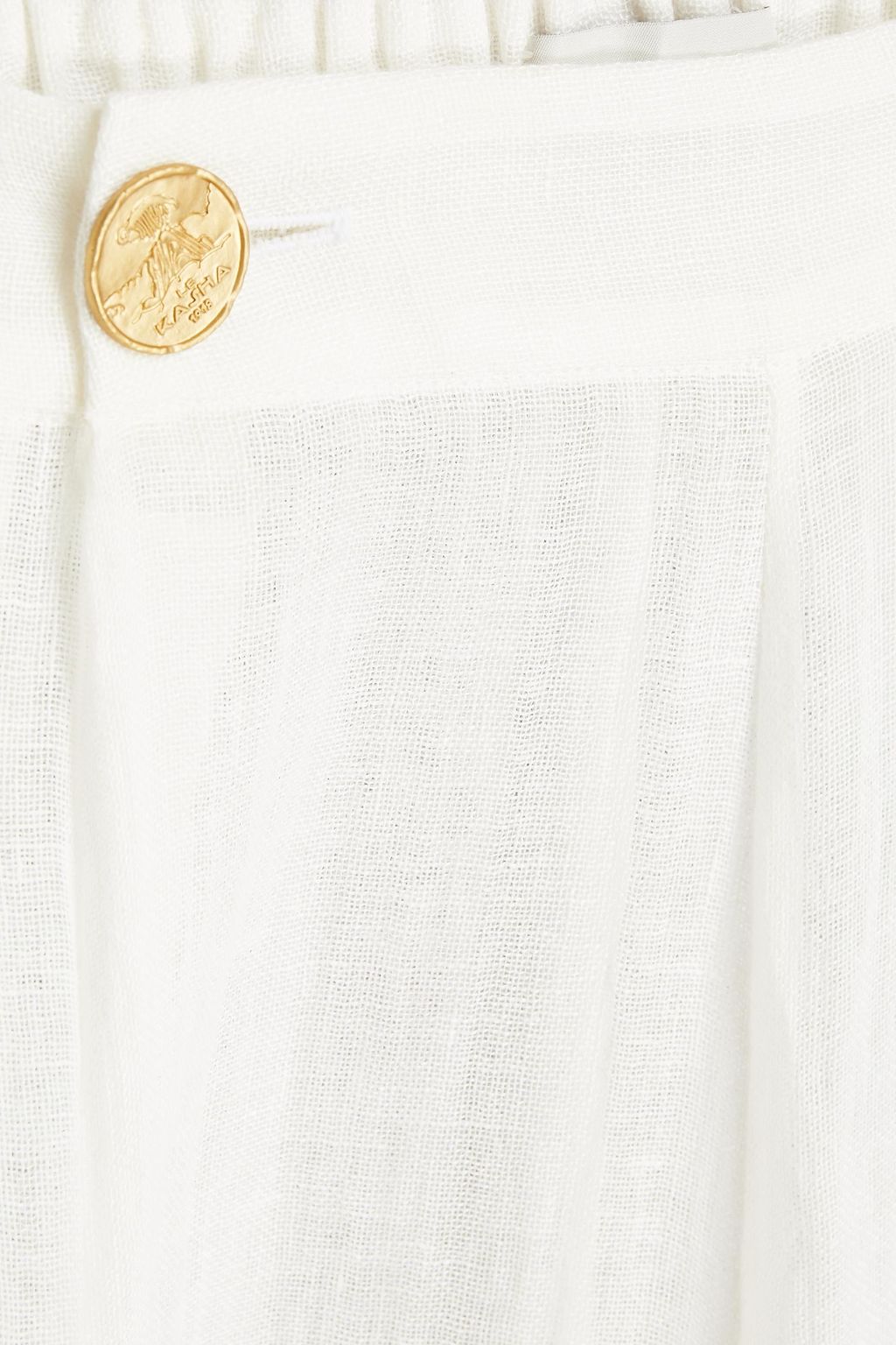 LE KASHA Hose mit weitem Bein aus Leinengaze