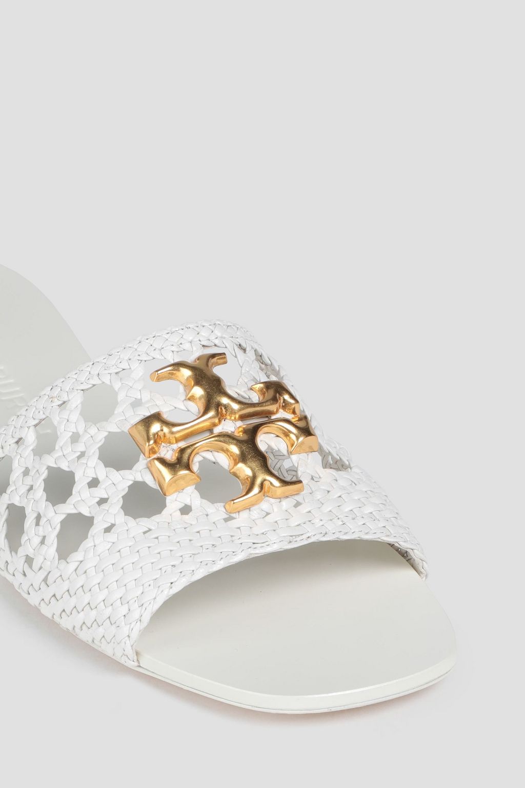 tory burch eleanor woven flat slide