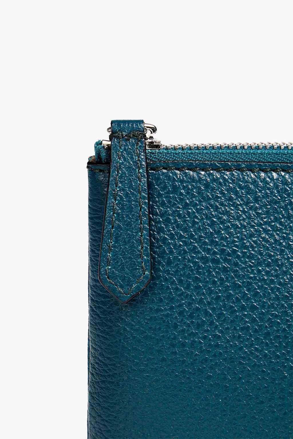 SERAPIAN Pebbled-leather pouch