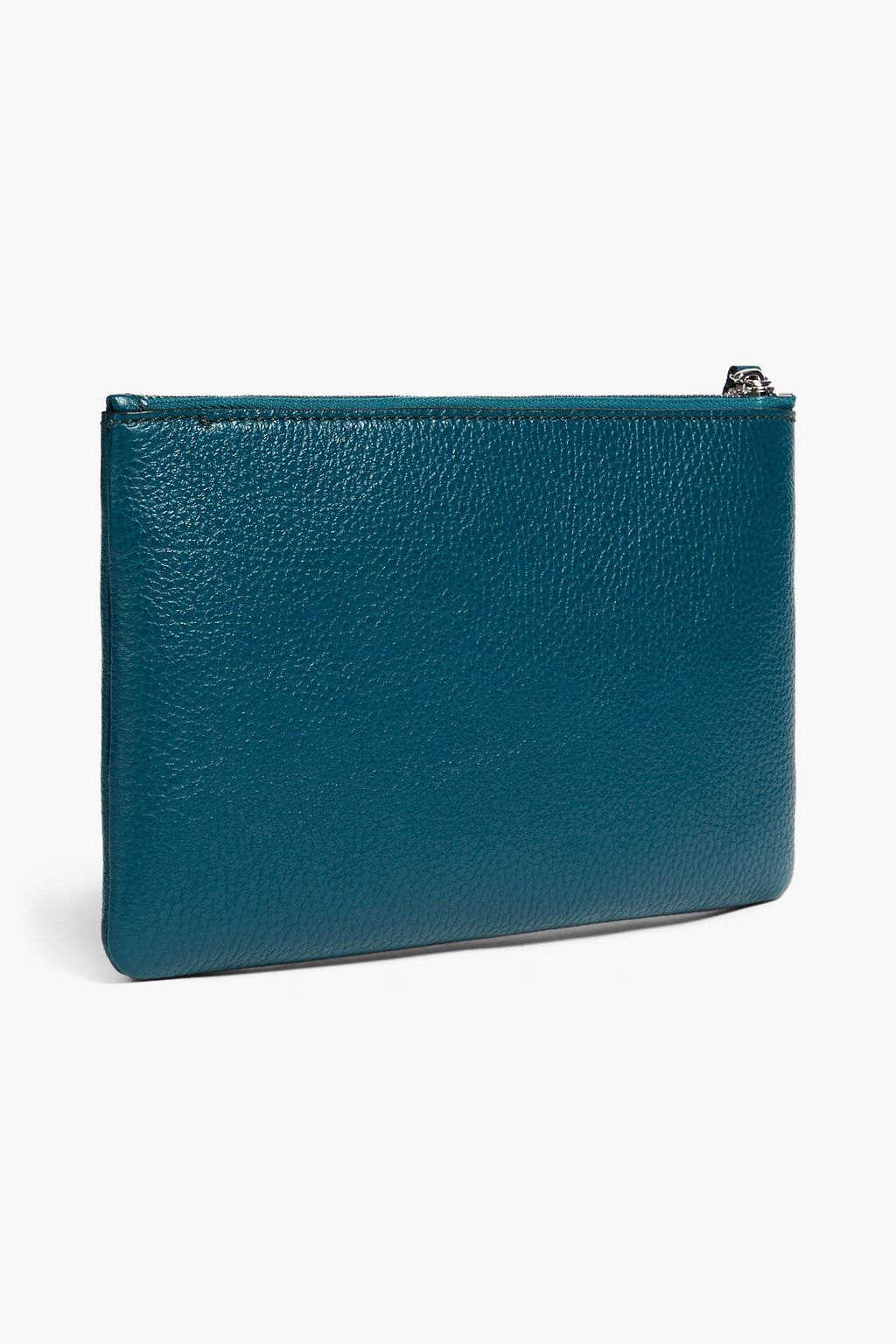 SERAPIAN Pebbled-leather pouch