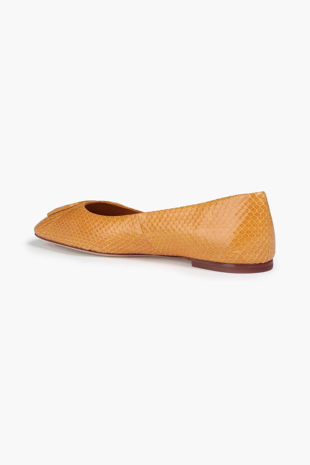 TORY BURCH Georgia Ballerinas aus Schlangenleder mit Verzierung