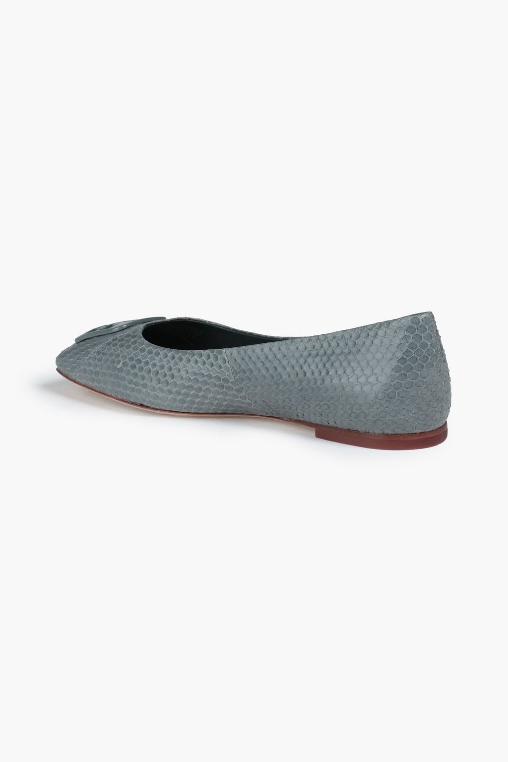 TORY BURCH Georgia Ballerinas aus Schlangenleder mit Verzierung