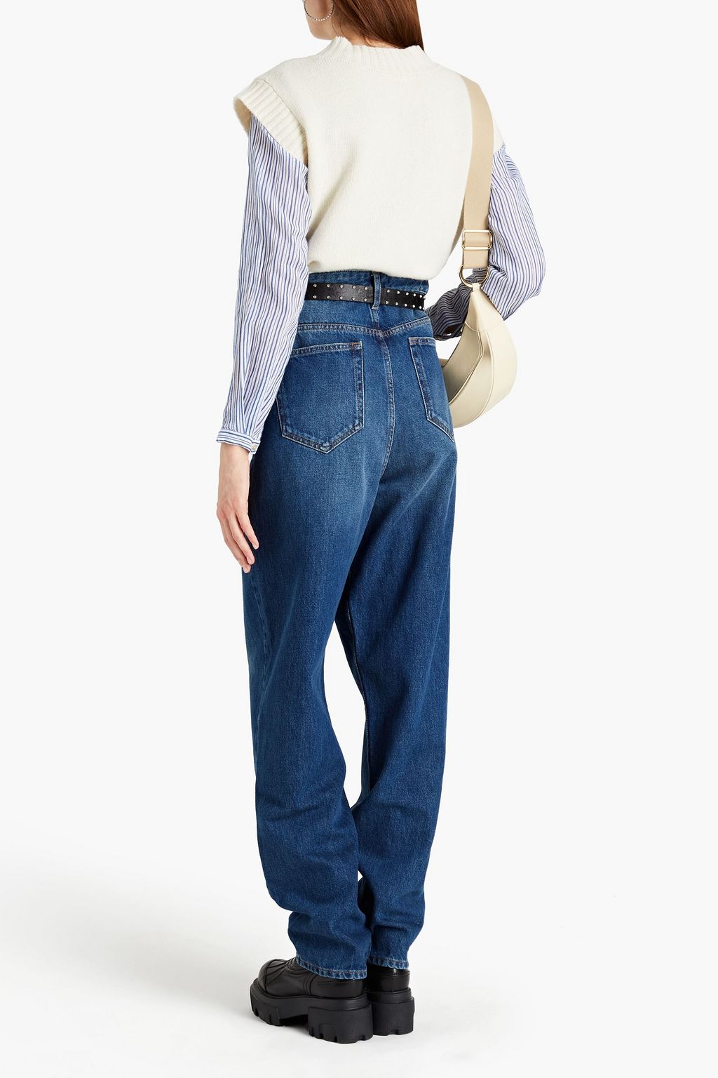 MARANT ÉTOILE Corsy faded high-rise tapered jeans