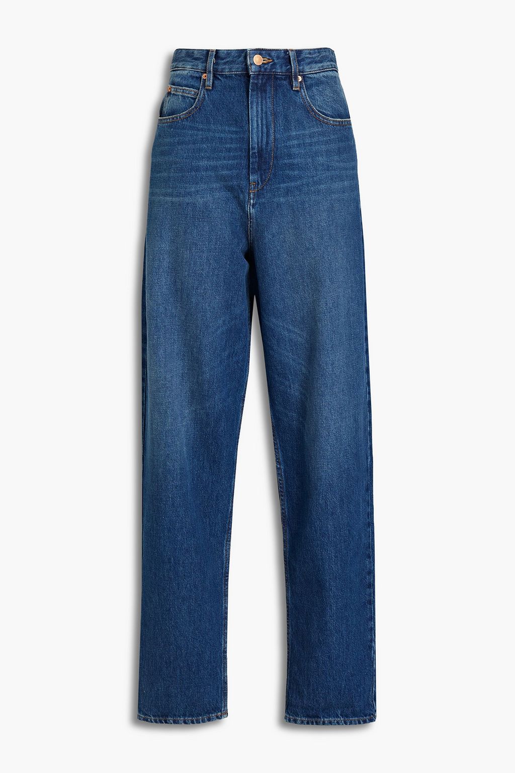 MARANT ÉTOILE Corsy faded high-rise tapered jeans | THE OUTNET