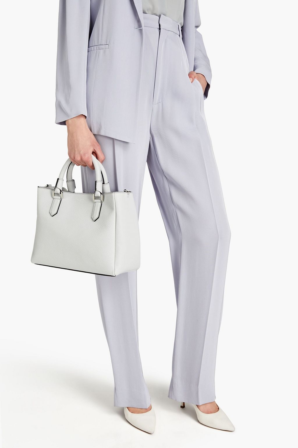 SERAPIAN Lorelei pebbled-leather tote
