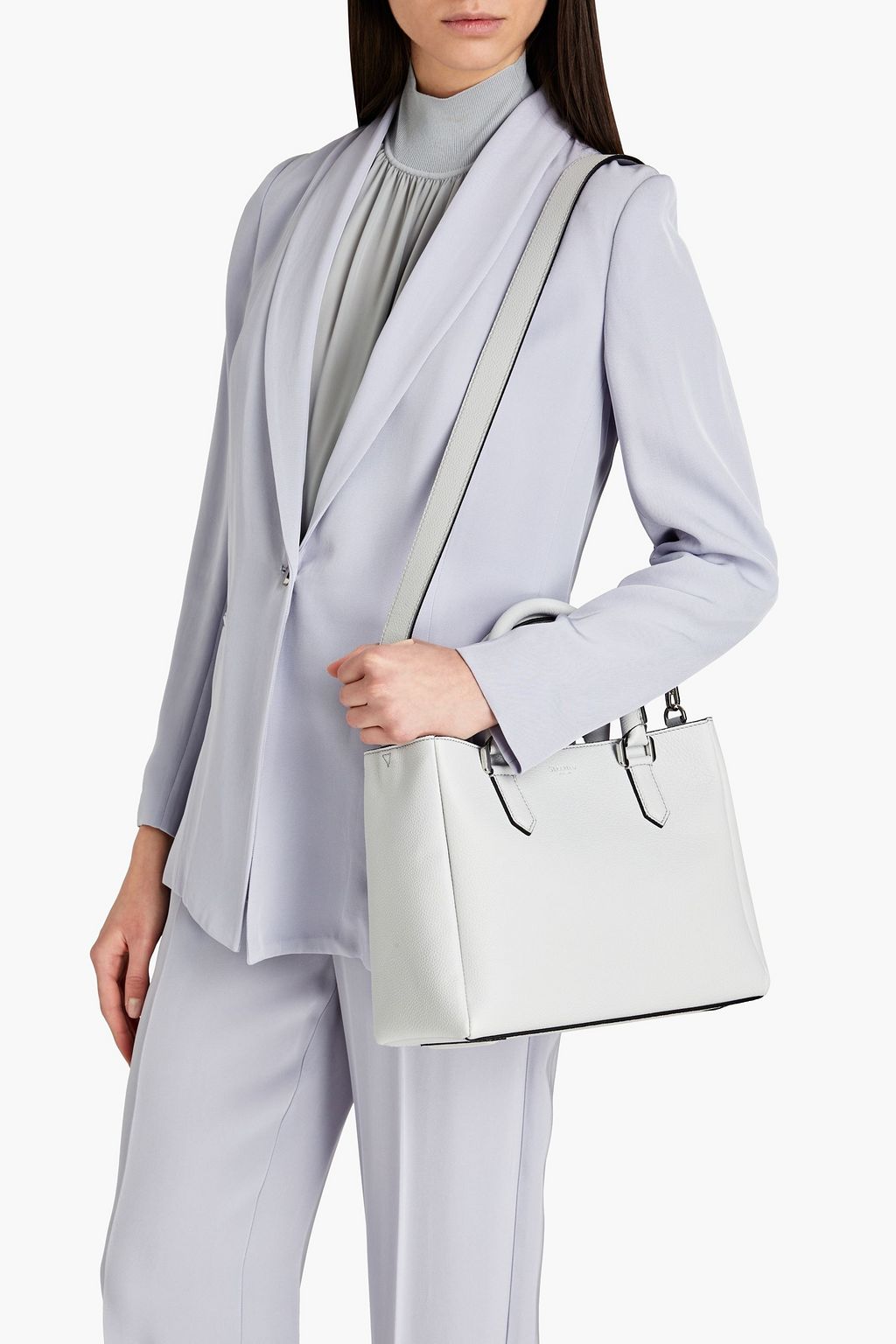 SERAPIAN Lorelei pebbled-leather tote