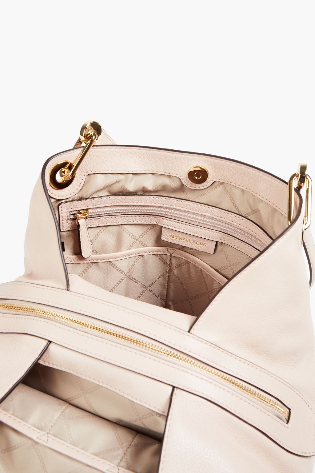 MICHAEL MICHAEL KORS Raven textured-leather shoulder bag