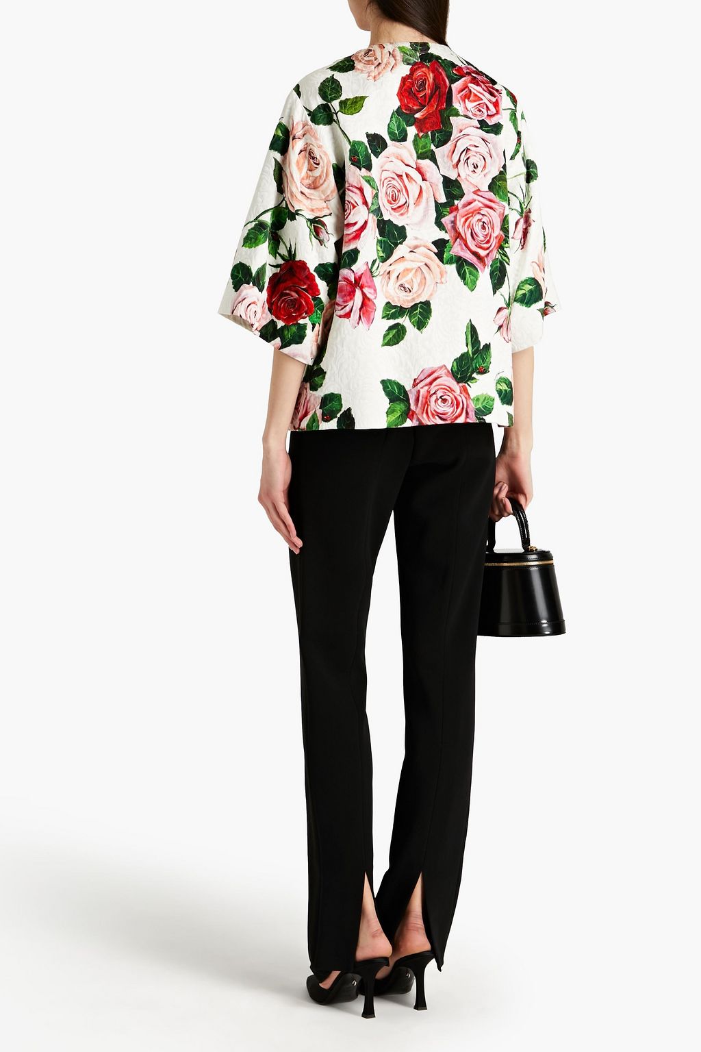 DOLCE&GABBANA Floral-jacquard jacket