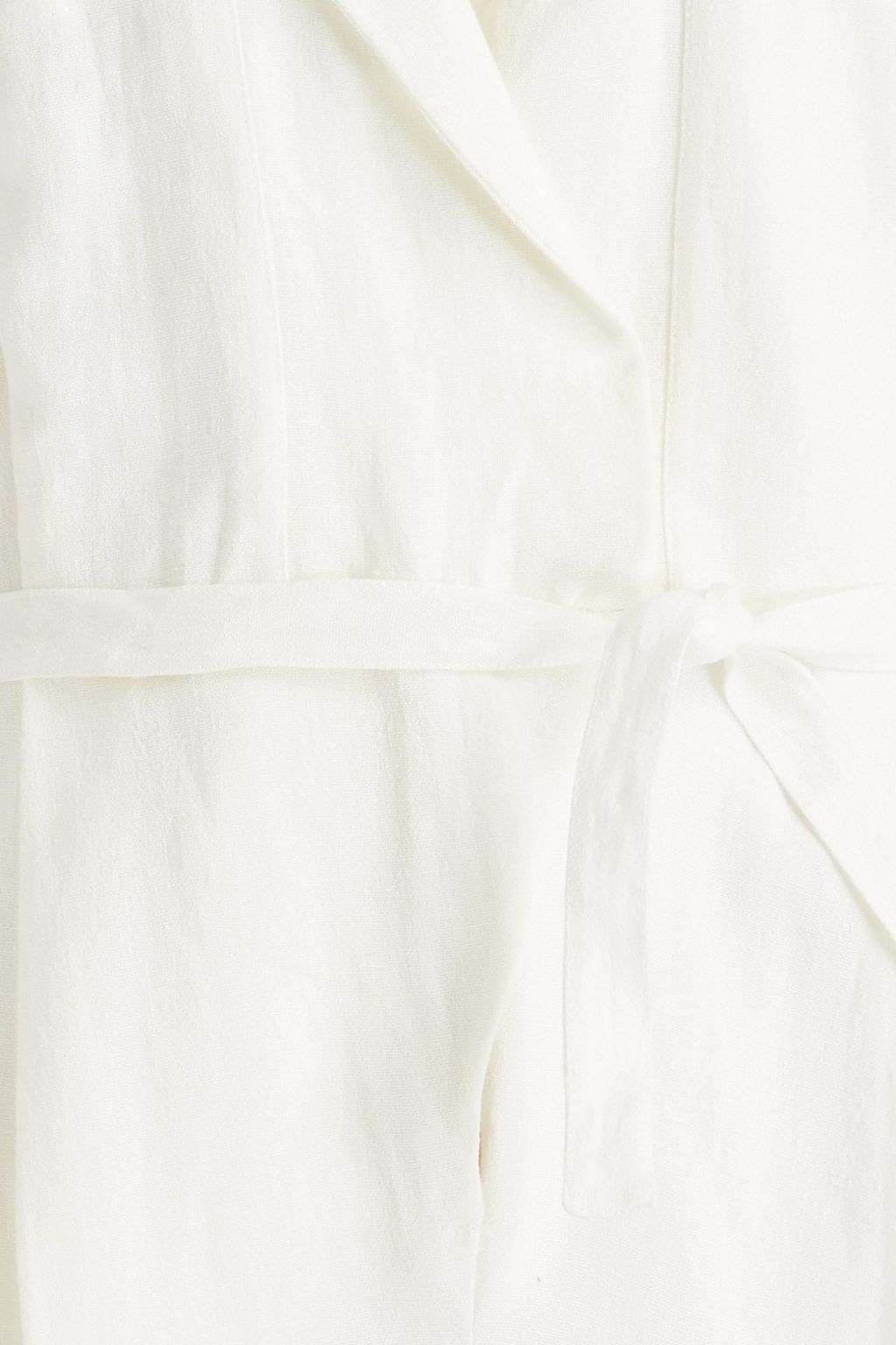 LE KASHA Dahab belted linen-gauze playsuit