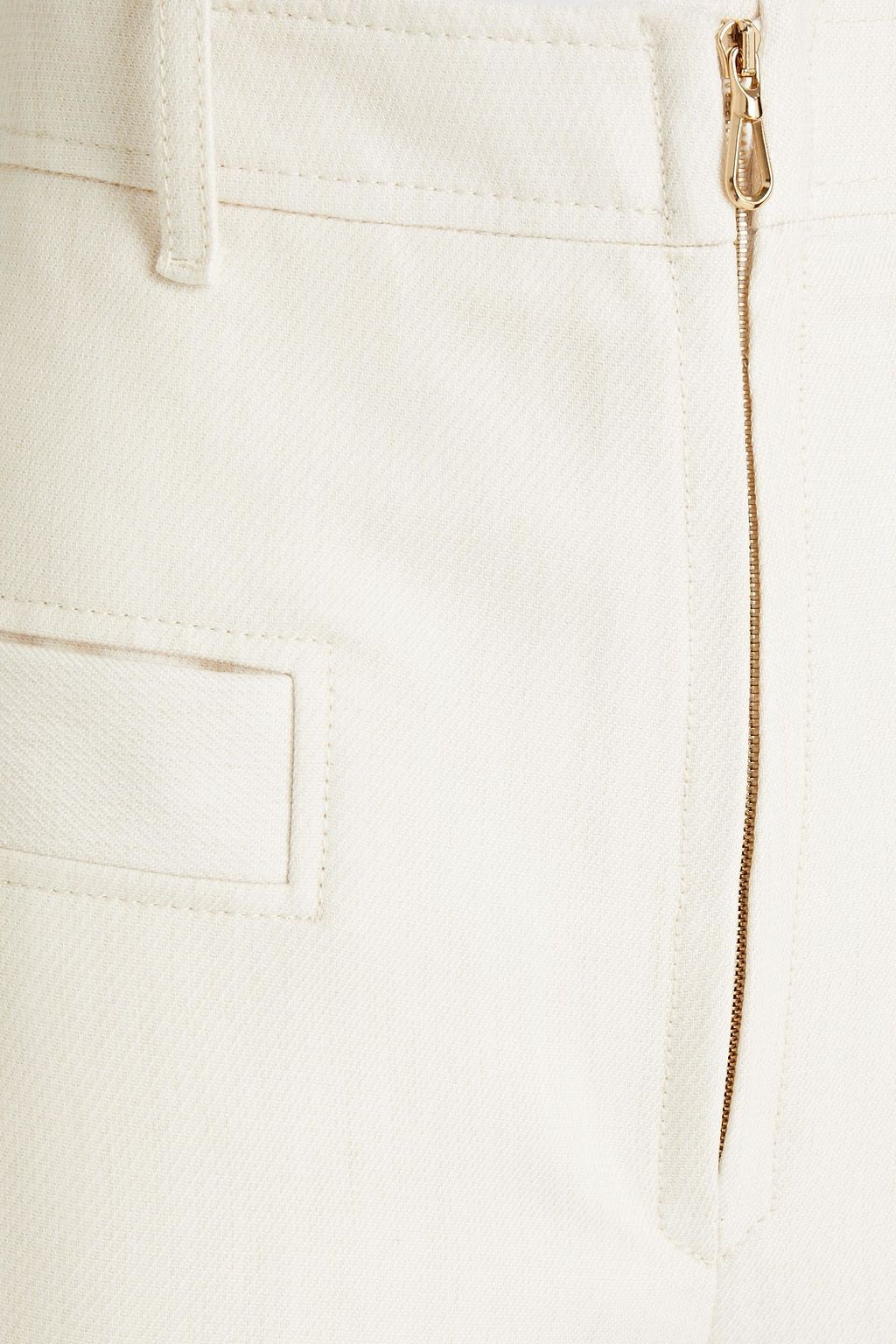 SANDRO Ulysse Lyocell and cotton-blend wide-leg pants