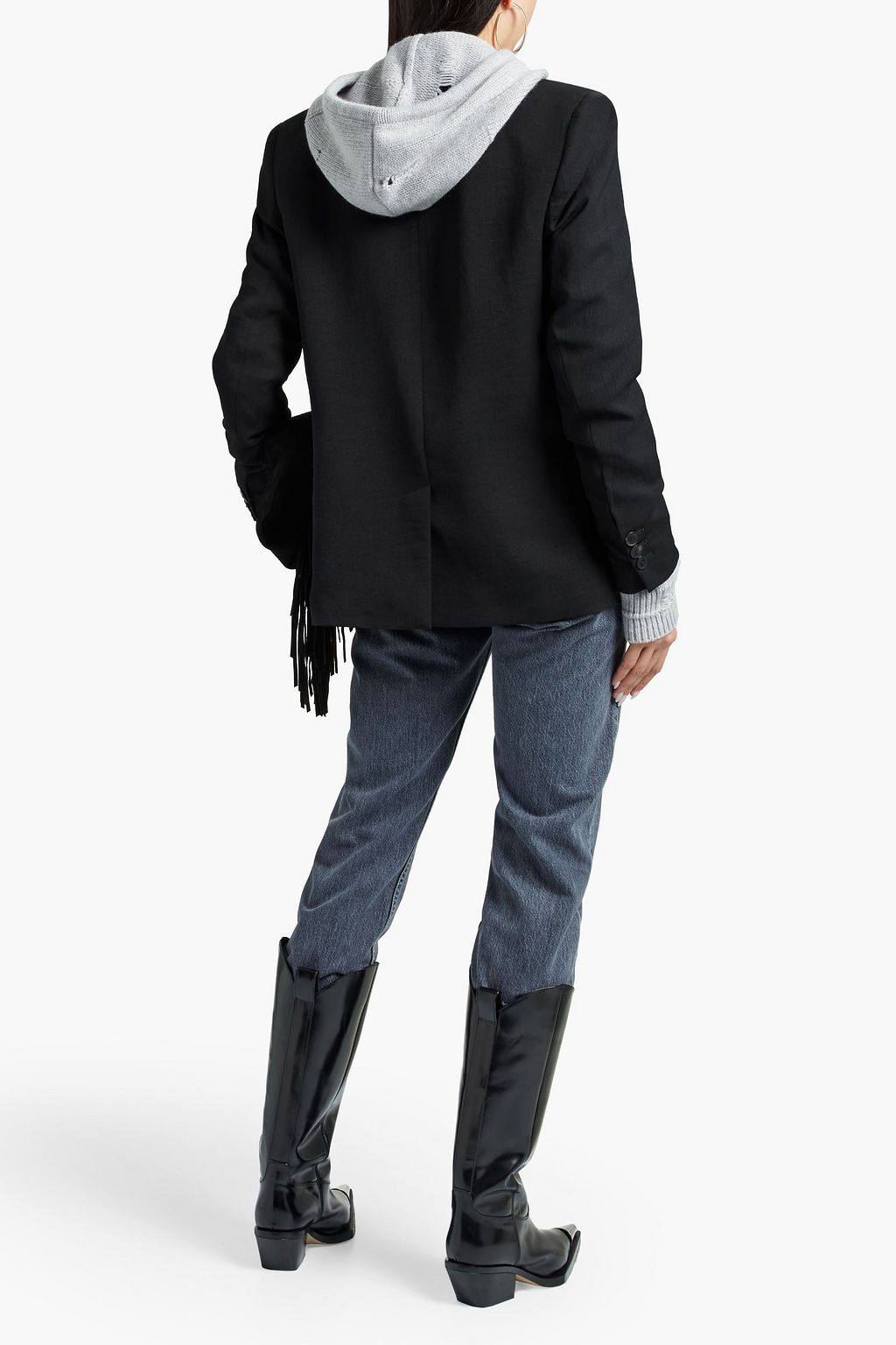 BA&SH Veste Treat double-breasted woven blazer