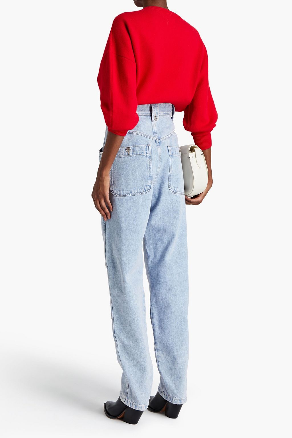 MARANT ÉTOILE Neko faded high-rise tapered jeans