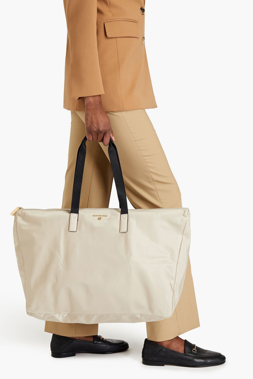 MICHAEL MICHAEL KORS Faux leather-trimmed shell tote