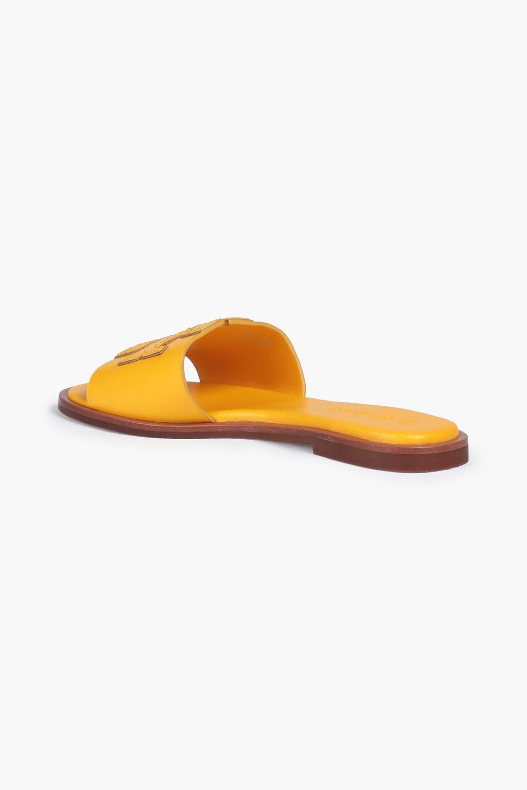 tory burch ines embellished leather slides
