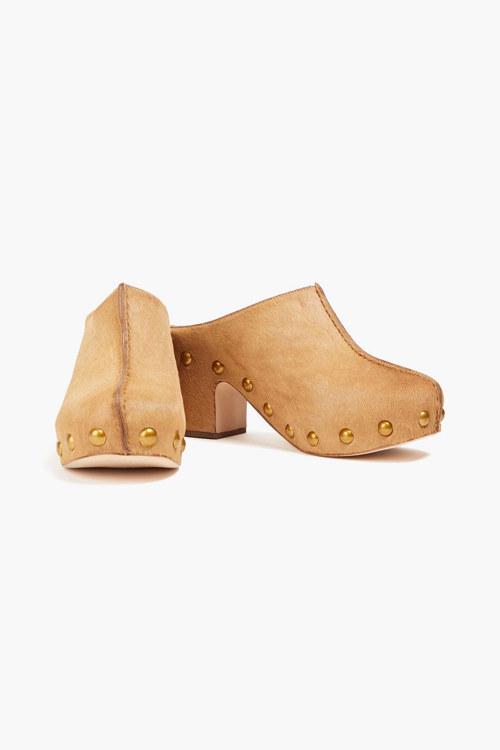 TORY BURCH Blythe studded calf hair mules | Sale up to 70% off | THE OUTNET