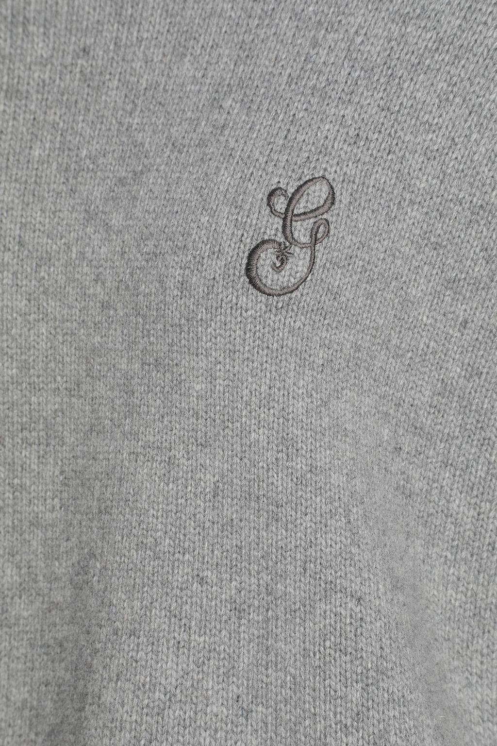 GANNI Merino wool and cashmere-blend turtleneck sweater