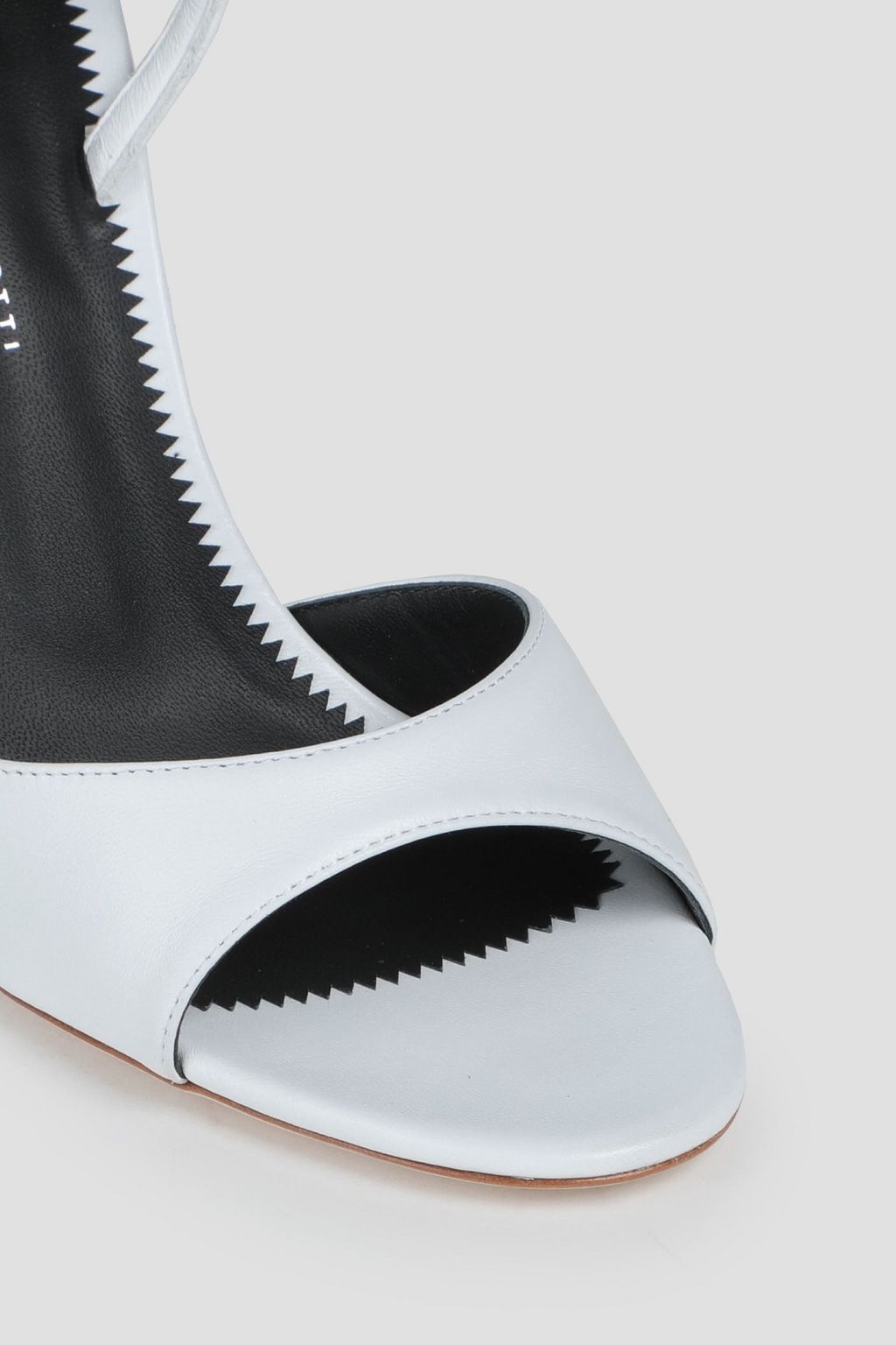 GIUSEPPE ZANOTTI Leather slingback sandals