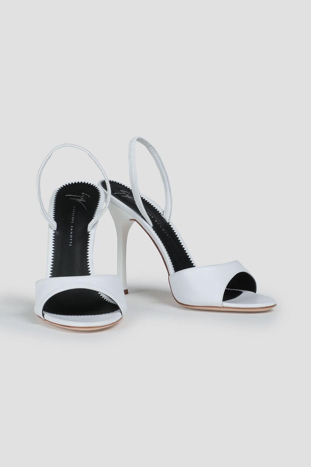 GIUSEPPE ZANOTTI Leather slingback sandals