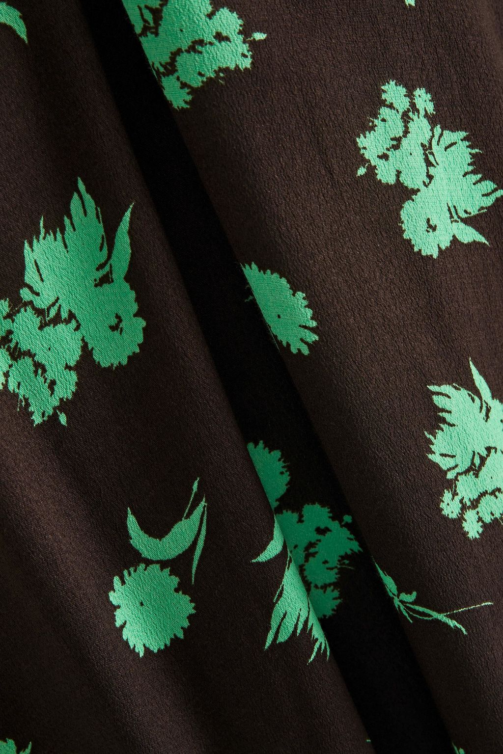 GANNI Floral-print crepe mini dress