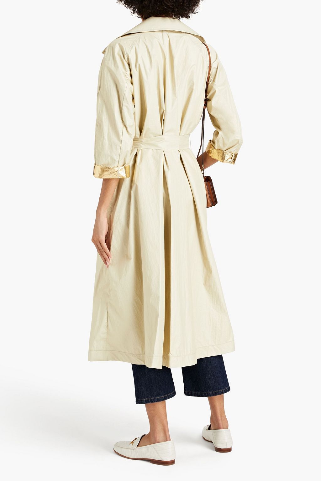 SANDRO Landry oversized shell trench coat