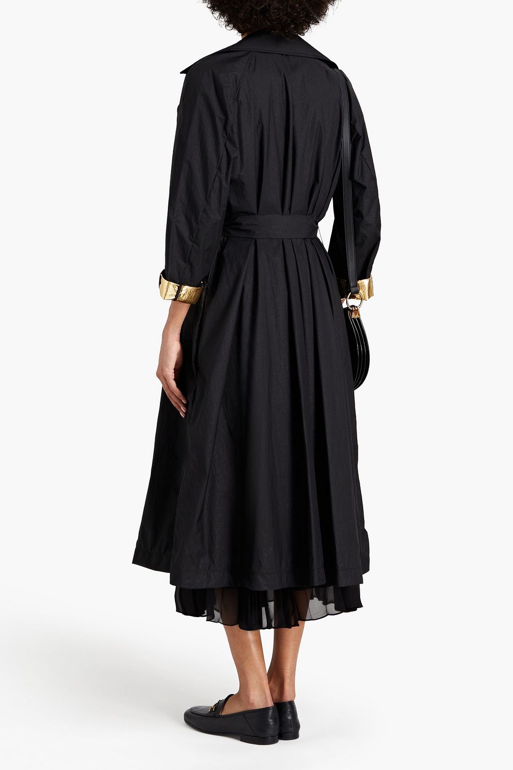 SANDRO Landry oversized shell trench coat