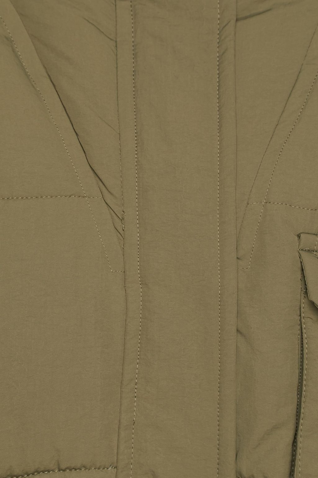GANNI Quilted shell coat