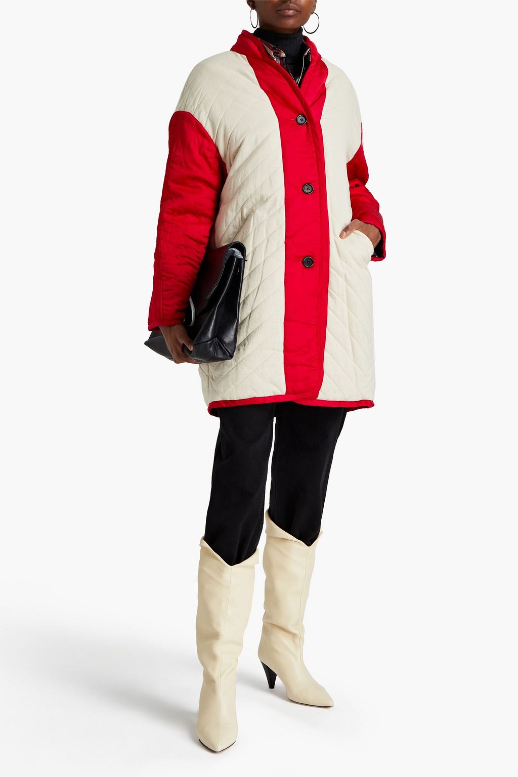 MARANT ÉTOILE Haley reversible quilted cotton coat
